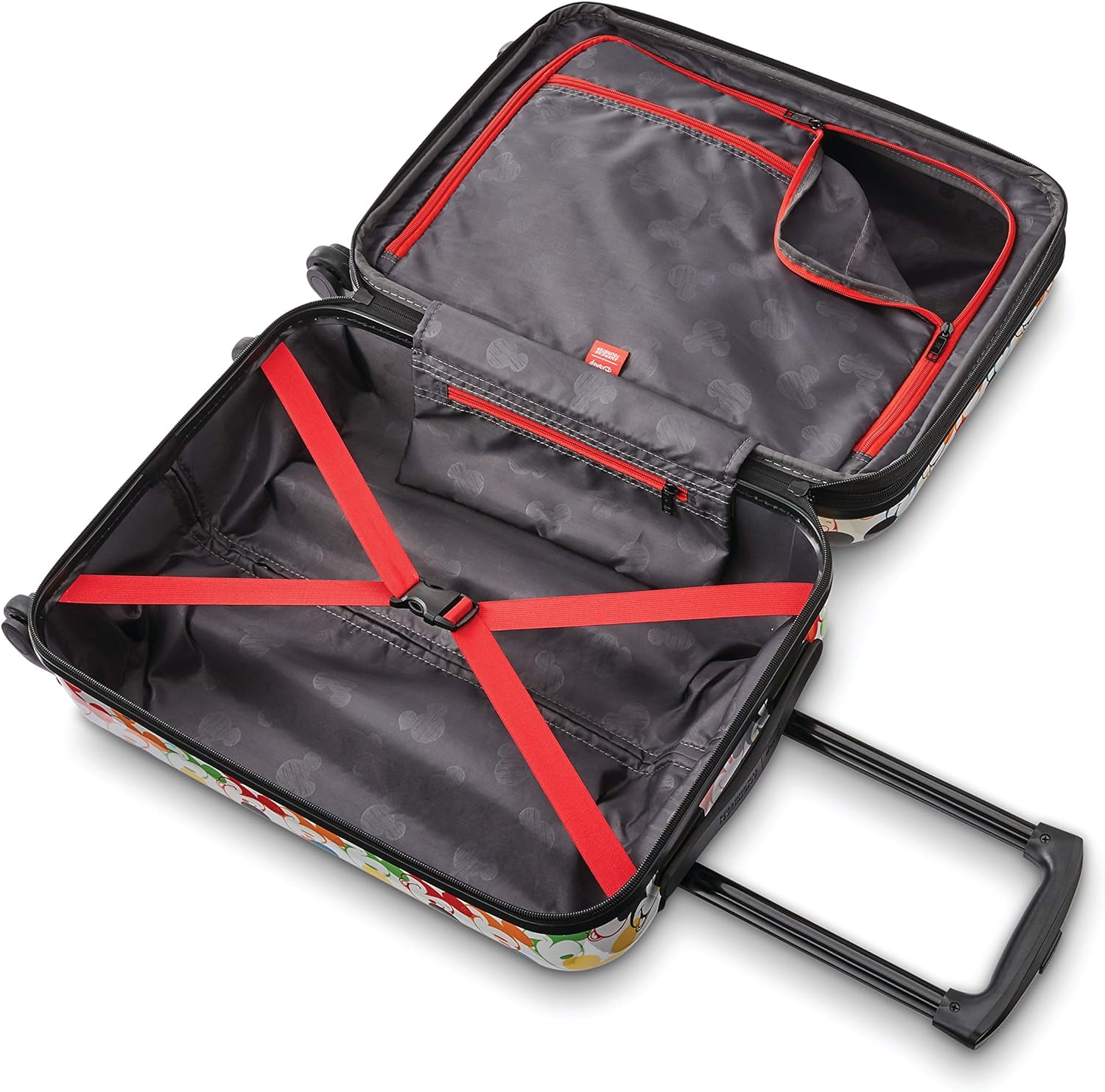 AMERICAN TOURISTER Disney Hardside Luggage with Spinner Wheels, Mickey Mouse 2, 2-Piece Set (18/21) - Image 3